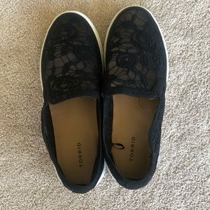 Torrid lace slip-ons